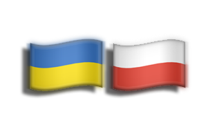 Flags of Ukraine & Poland